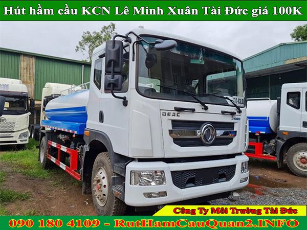 Hút hầm cầu KCN Lê Minh Xuân giá rẻ 100K sạch sẽ 2023