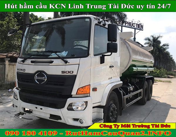 Hút hầm cầu KCN Linh Trung sạch sẽ tiện lợi giá chỉ 99K
