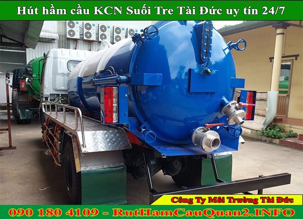 Hút hầm cầu KCN Suối Tre giá rẻ 100K đội ngũ chuyên nghiệp