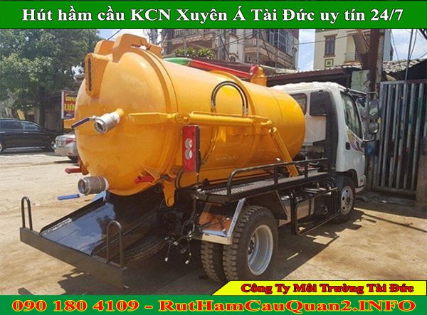 Hút hầm cầu khu công nghiệp Xuyên Á giá 90K BH lâu dài 2 năm