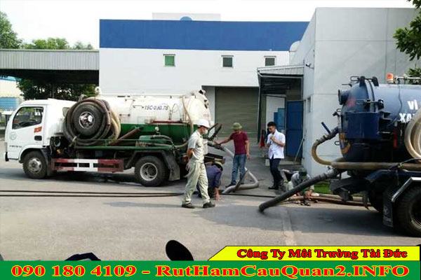 Rút hầm cầu Phường Bình Trị Đông